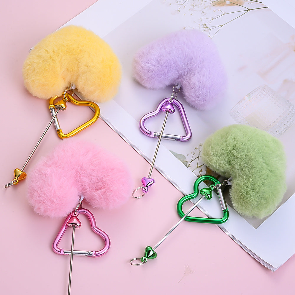 Heart Pom Pom Keychain Making Kit