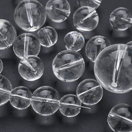 Clear Round Glass Beads