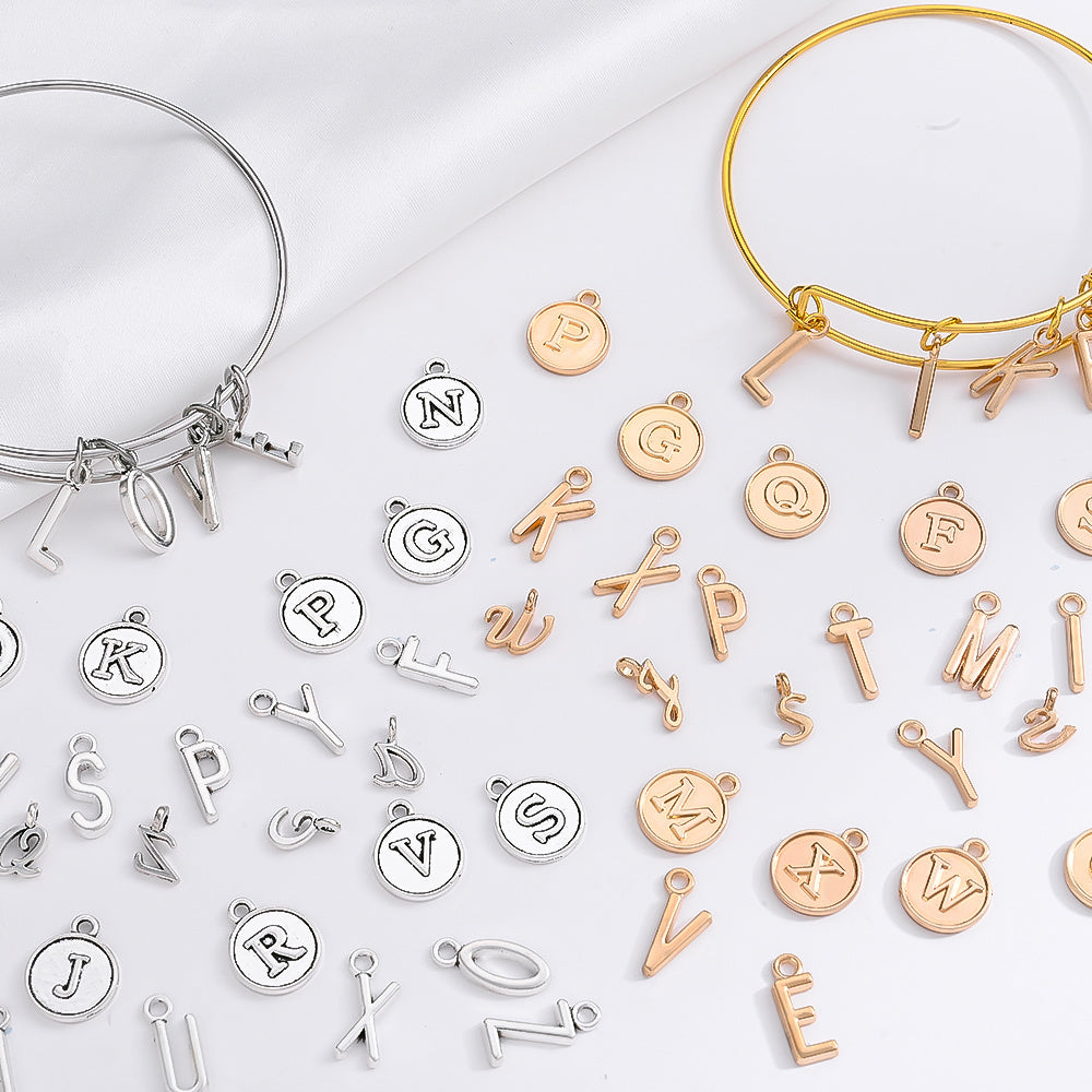 78/156PCS A-Z Alloy Letter Pendant Set