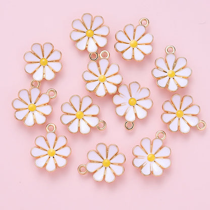 Colorful Daisy Flower Pendant Charms