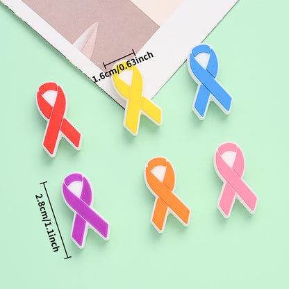 8PCS 28×16mm Silicone Ribbon Bead Set