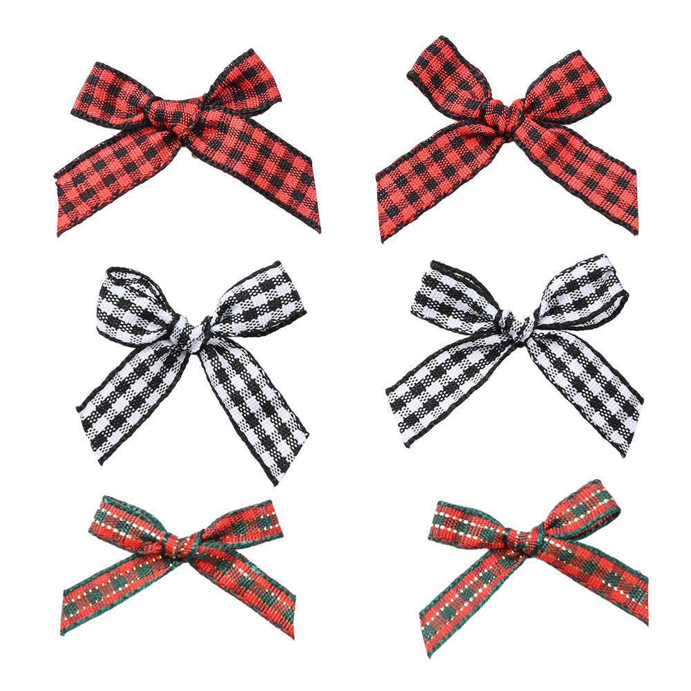 Christmas Plaid Bow Embellishments