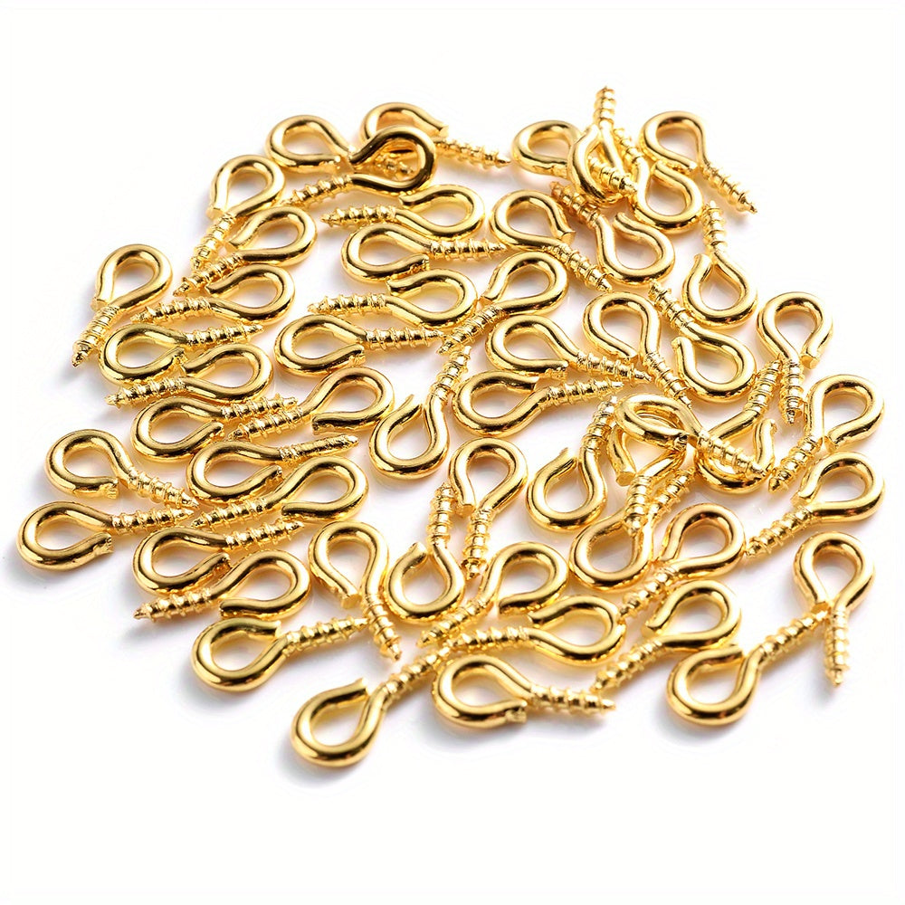 600-Piece Multicolor Screw Eye Pins
