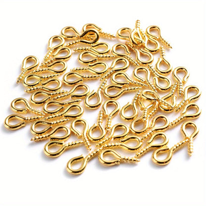 600-Piece Multicolor Screw Eye Pins