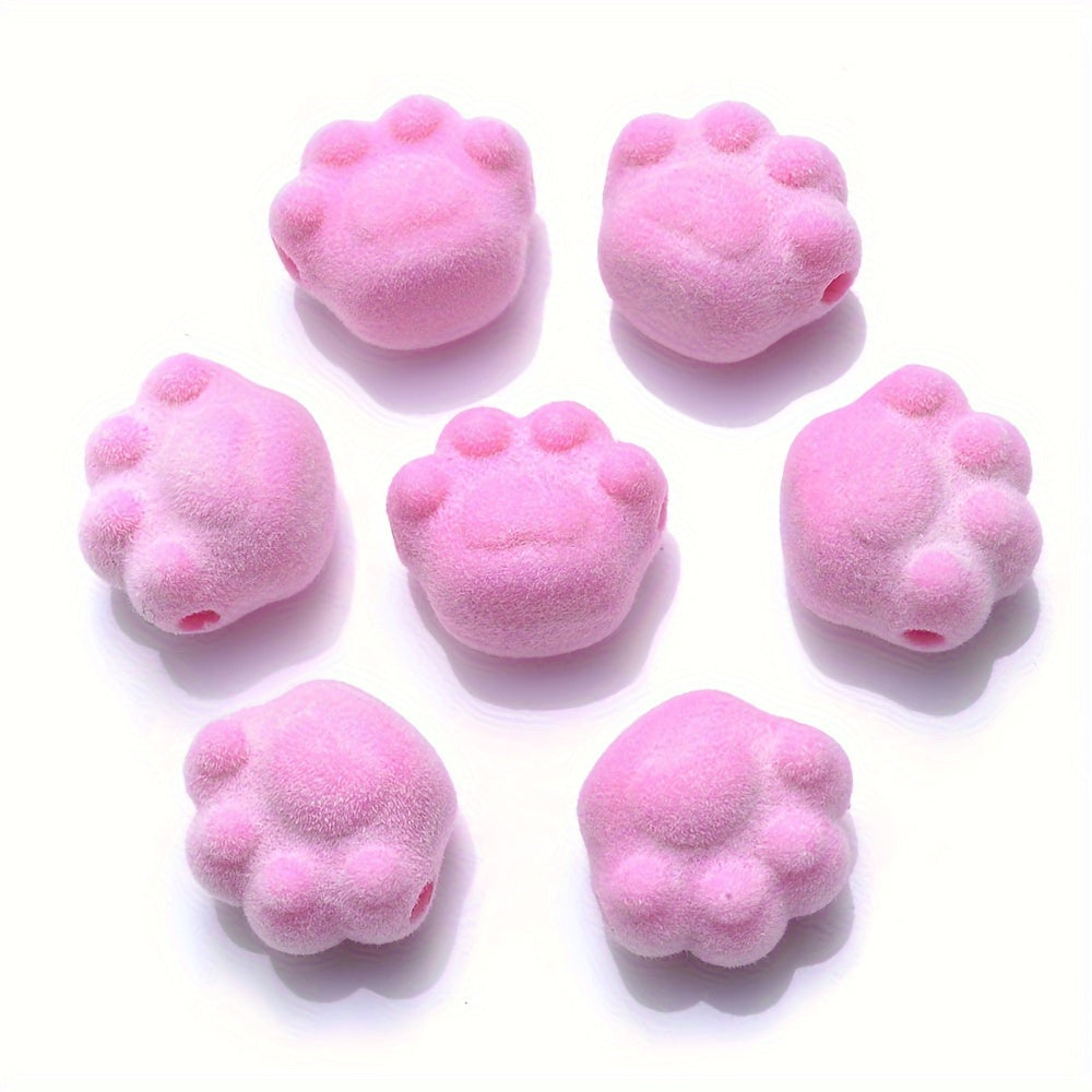 10PCS Multicolor Cat's Claw Acrylic Bead Set