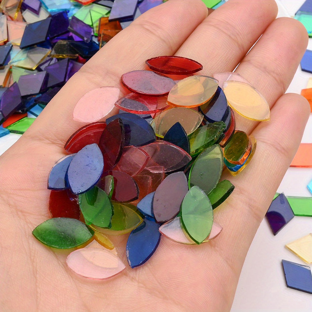 Multicolor Irregular Glass Beads