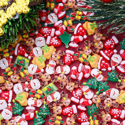 Christmas Resin Flatback Embellishments