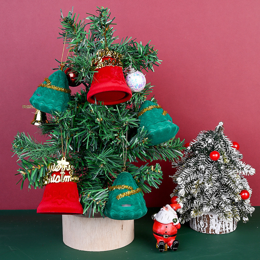 Christmas Tree & Gold Character Jewelry Box