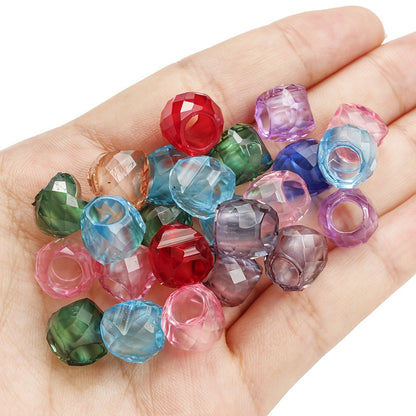 30-Piece 10x11 mm Love Acrylic Large-Hole Beads