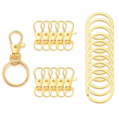 Golden Silvery Alloy Lobster Clasps