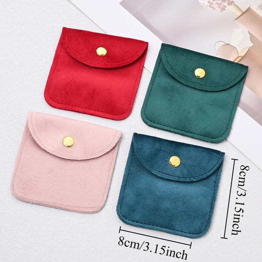8x8 cm Flannel Jewelry Storage Bags