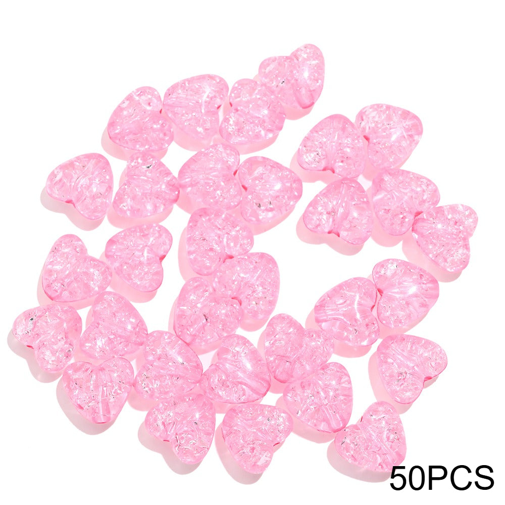 Acrylic Popped Crystal Love Beads