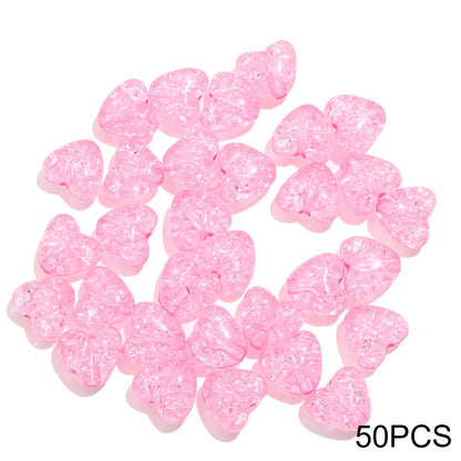 Acrylic Popped Crystal Love Beads