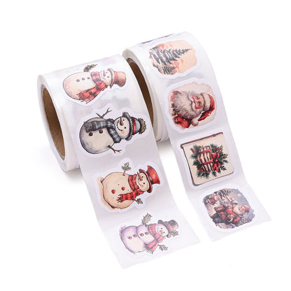 Christmas Pattern Roll Stickers
