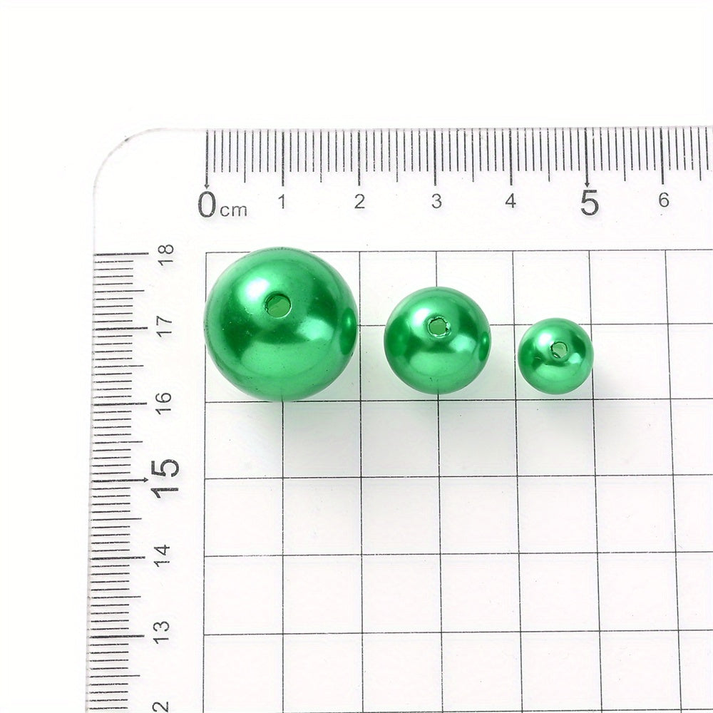 About 100pcs Christmas Acrylic Round Beads