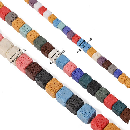 Minimalist Square Stone Bead