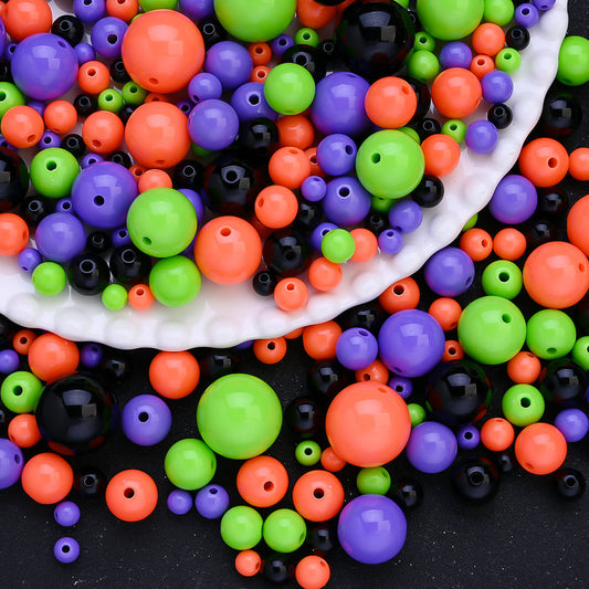 Halloween Acrylic Round Beads