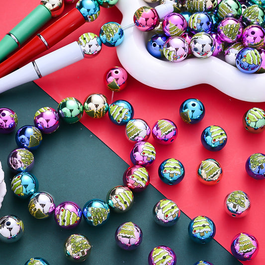 Acrylic Christmas Tree Beads