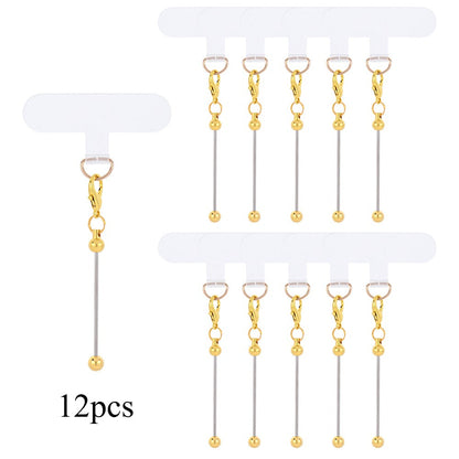 Golden & Silvery Blank Phone Chain Set