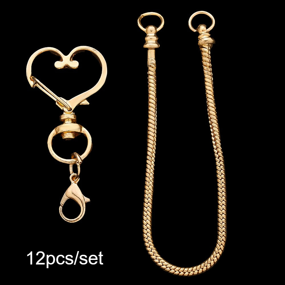 Blank Beadable Keychain Set