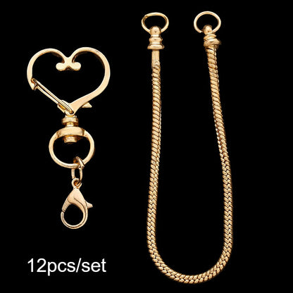 Blank Beadable Keychain Set