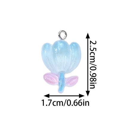 3D Resin Tulip Charms