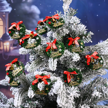 Miniature Christmas Wreath and Garland Decorations