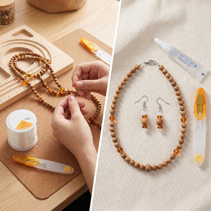 Elastic Jewelry Cord and Scissors Set