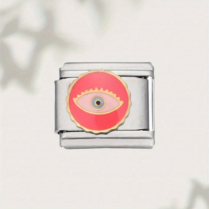 1pc 9mm Stainless Steel Italian Charm Bead