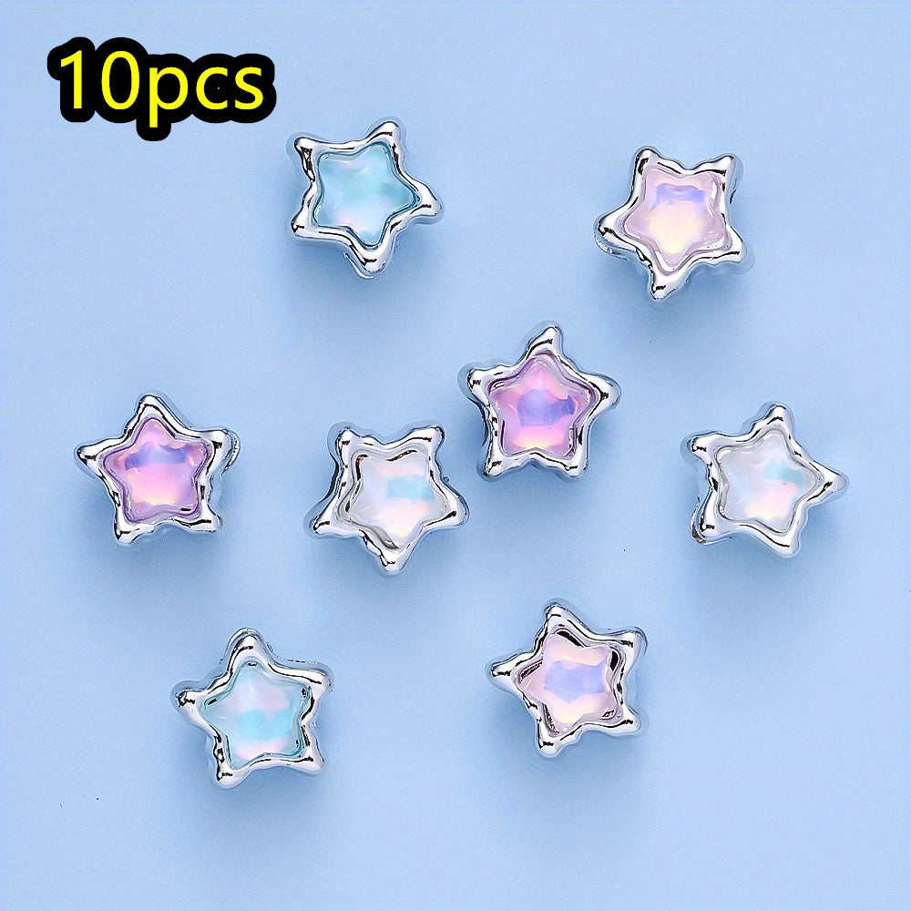 10pcs/set Mermaid Color CCB Beads