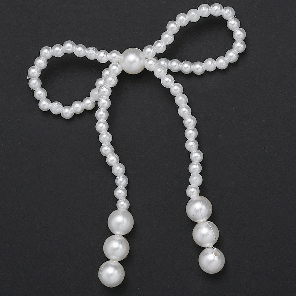 Faux Pearl Bowknot Embellishments