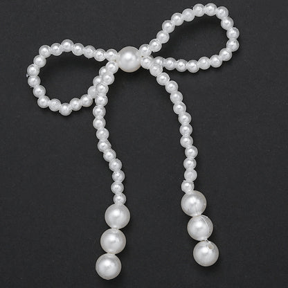 Faux Pearl Bowknot Embellishments
