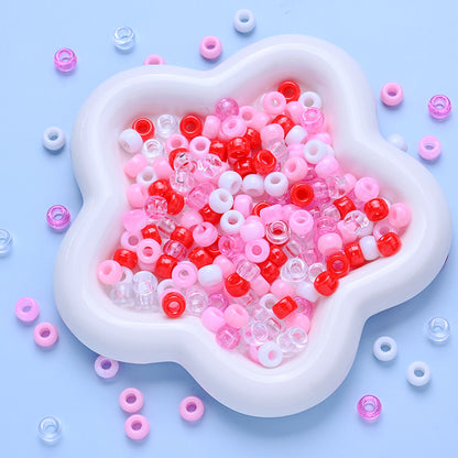 Pink Acrylic Pony Beads