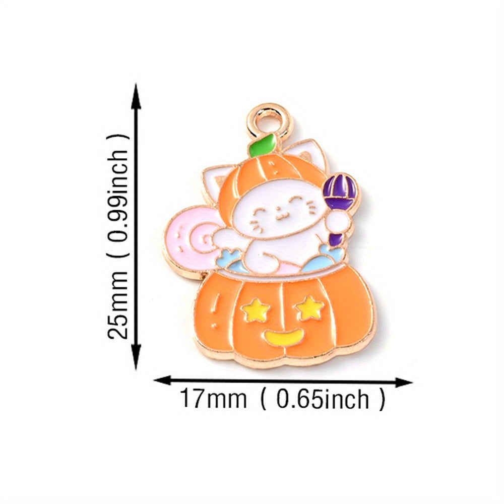Halloween Alloy Enamel Pendants
