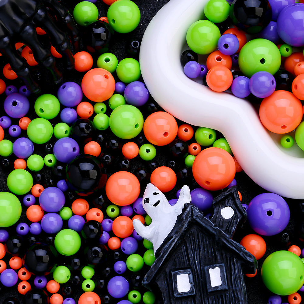 Halloween Acrylic Round Beads