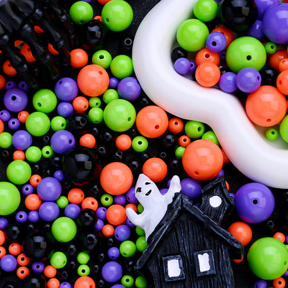 Halloween Acrylic Round Beads