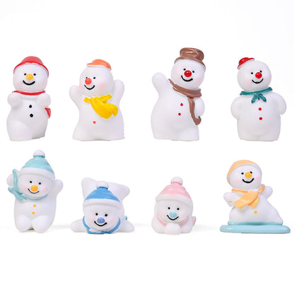 Christmas Snowman Mini Decorative Statues