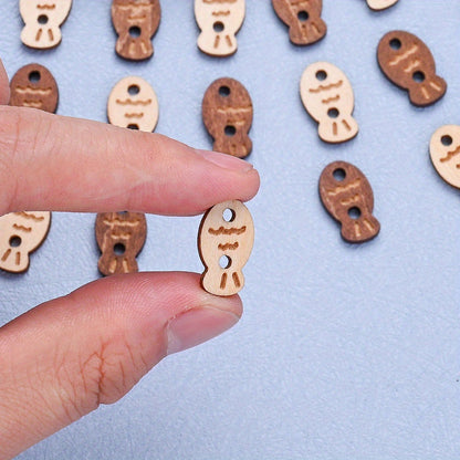 Fish Shape Double Hole Buttons