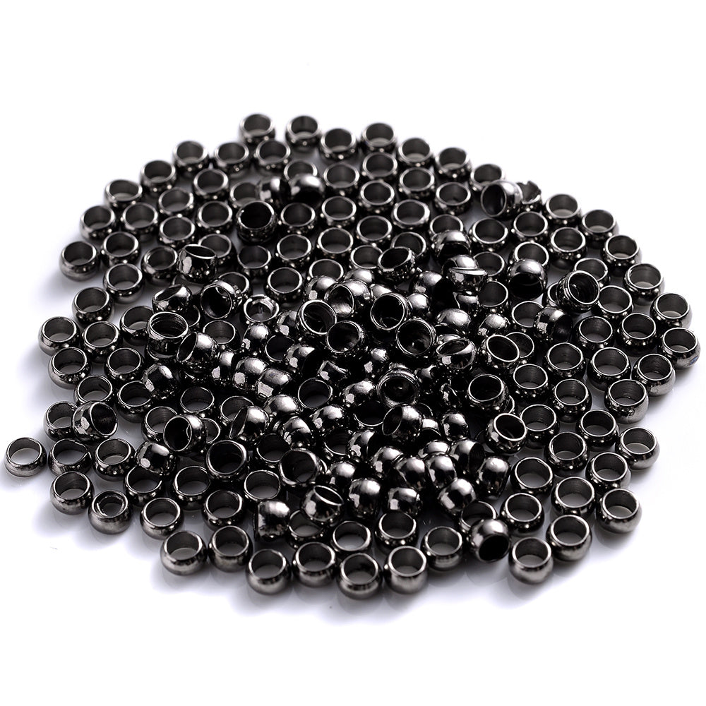 500pcs Copper Ball Crimp End Beads
