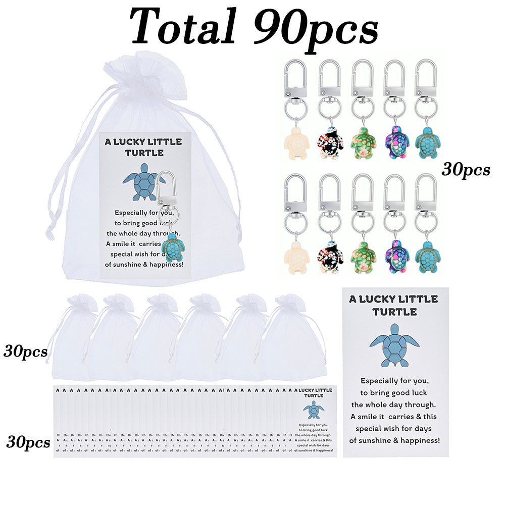 Lucky Turtle Keychain Gift Set