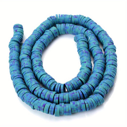 Mixed Color Polymer Clay Flat Beads