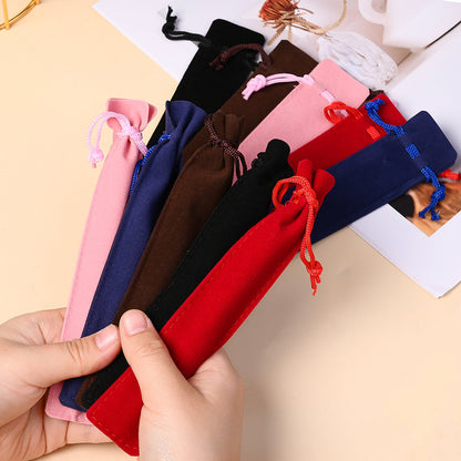 17.5x3.5 cm Flannel Pencil Storage Bags