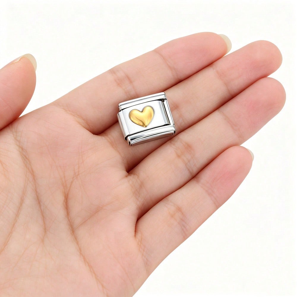Golden Arabic Numeral Bracelet Module