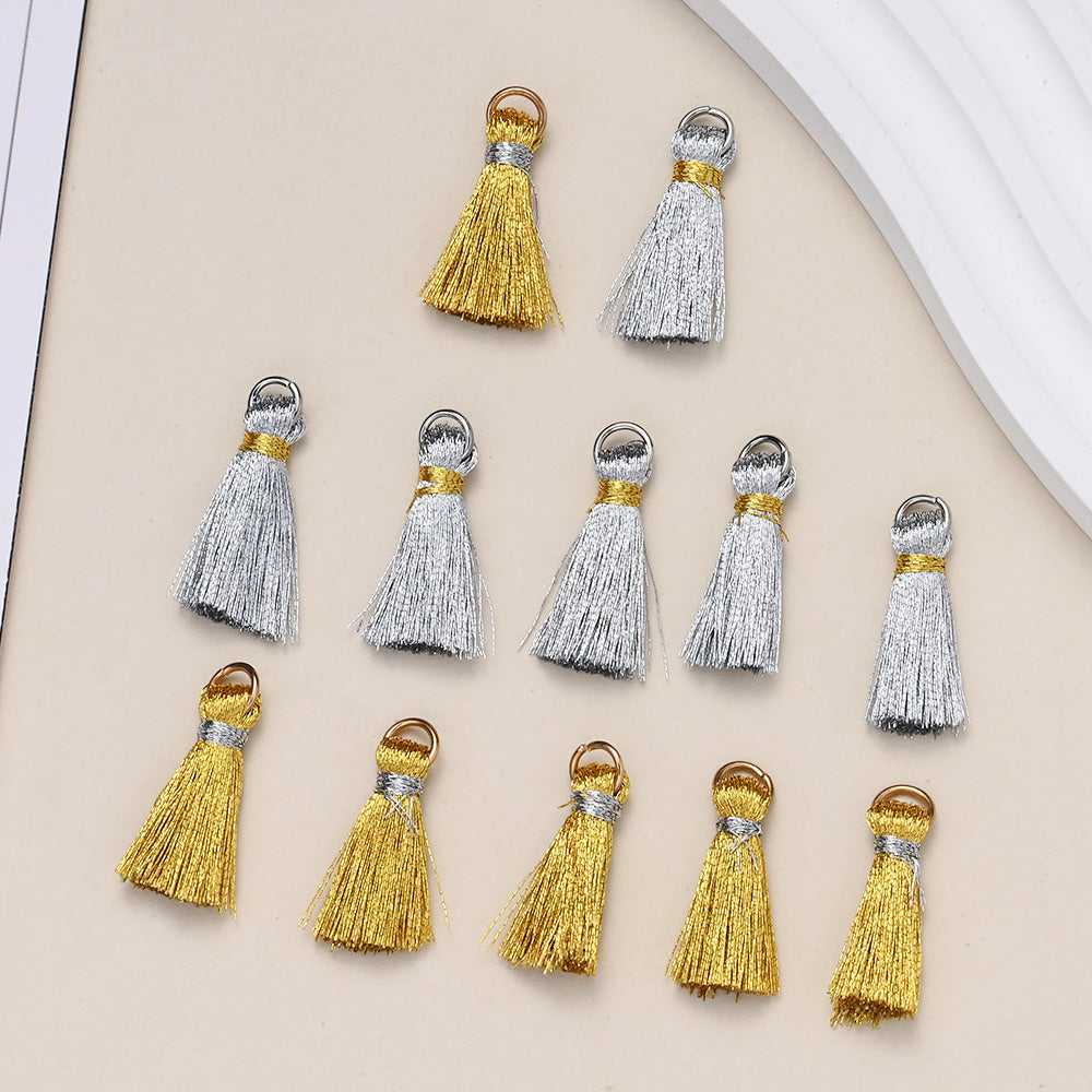 Golden Silver Tassels