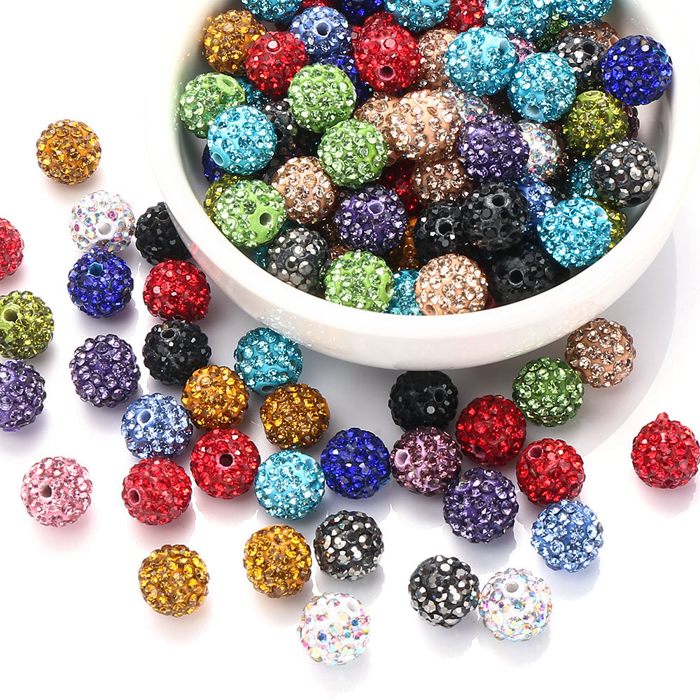 Rhinestone Spacer Beads Set