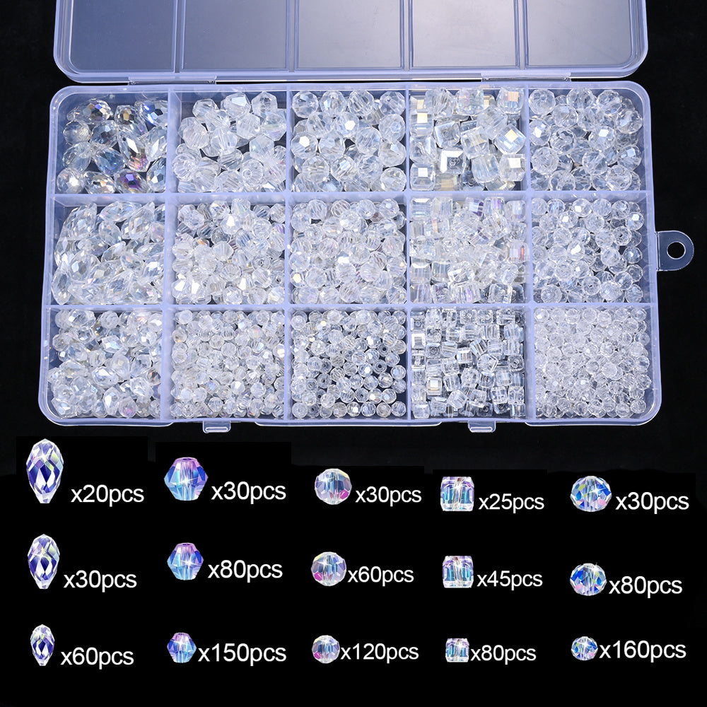 Clear Faceted Bead Assortment
