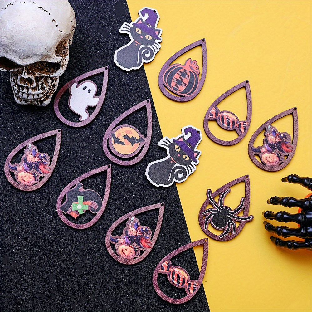 Halloween Wooden Pendants