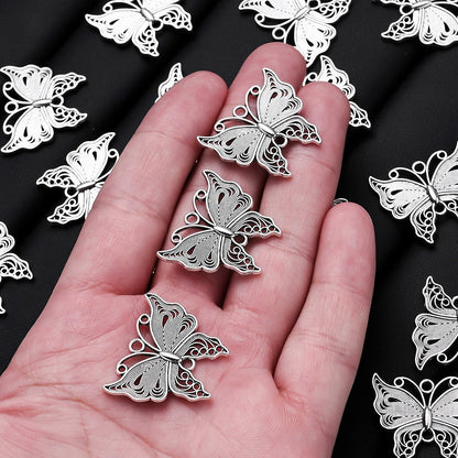 Vintage Butterfly Alloy Charms