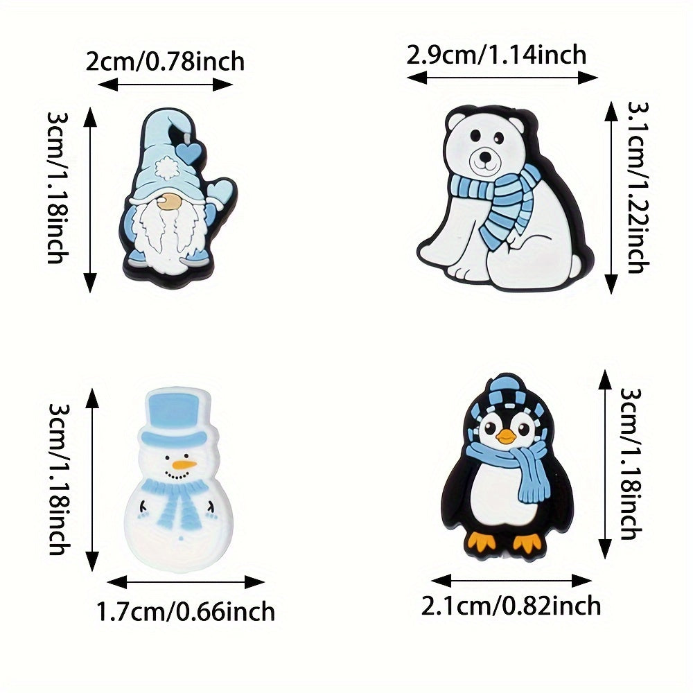 Winter Animal Silicone Bead Set