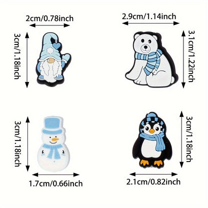 Winter Animal Silicone Bead Set